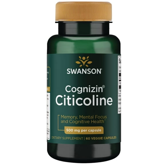 Swanson Cognizin Citicoline 500 mg 60 Veggie Capsules