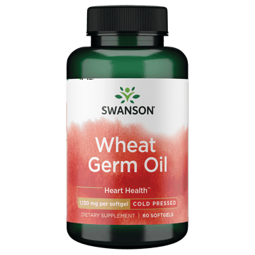 Swanson Cold-Pressed Wheat Germ Oil 1,130 mg 60 Softgels
