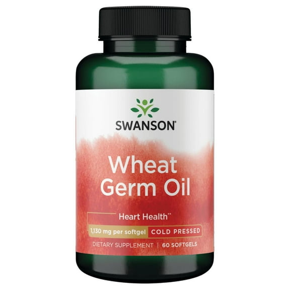 Swanson Cold-Pressed Wheat Germ Oil 1,130 mg 60 Softgels