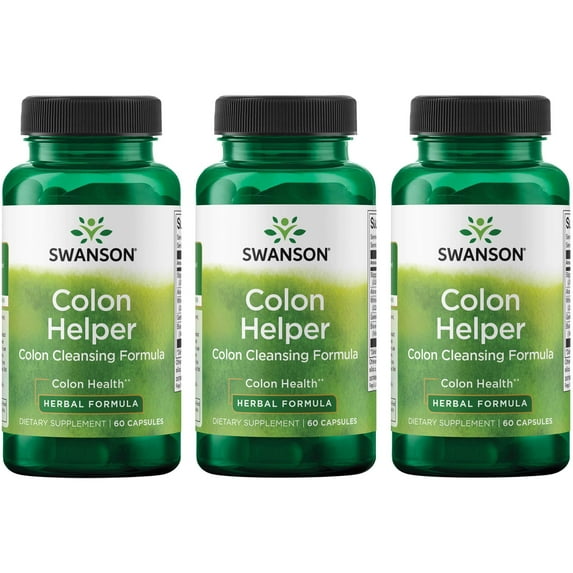 Swanson Colon Helper 60 Caps 3 Pack