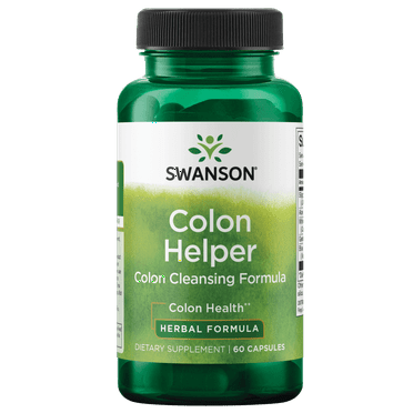Swanson Colon Helper - Promotes Digestive Health Using Vervain, Goldenseal Root, Slippery Elm Bark & More - Herbal Supplement Aiding Healthy Eliminations - (60 Capsules) 1 Pack