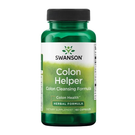 Swanson Colon Helper - Promotes Digestive Health Using Vervain, Goldenseal Root, Slippery Elm Bark & More - Herbal Supplement Aiding Healthy Eliminations - (60 Capsules) 1 Pack
