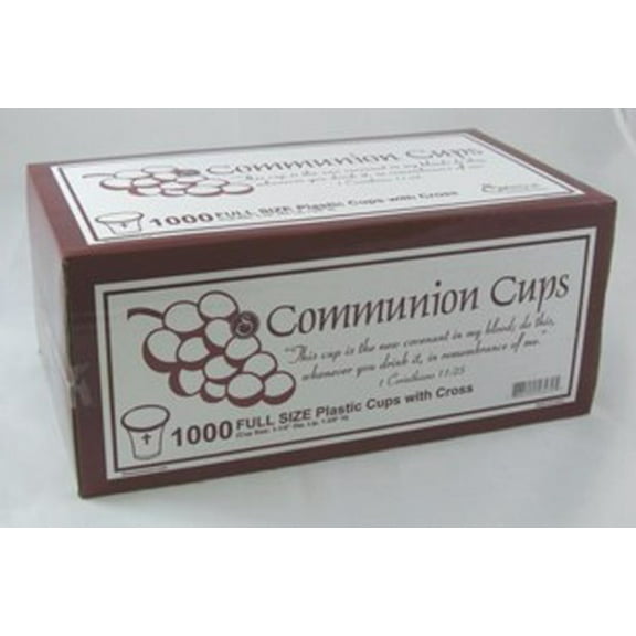 Swanson Communion Cups Clear with Cross 1 3/8 1000 CT (Other)