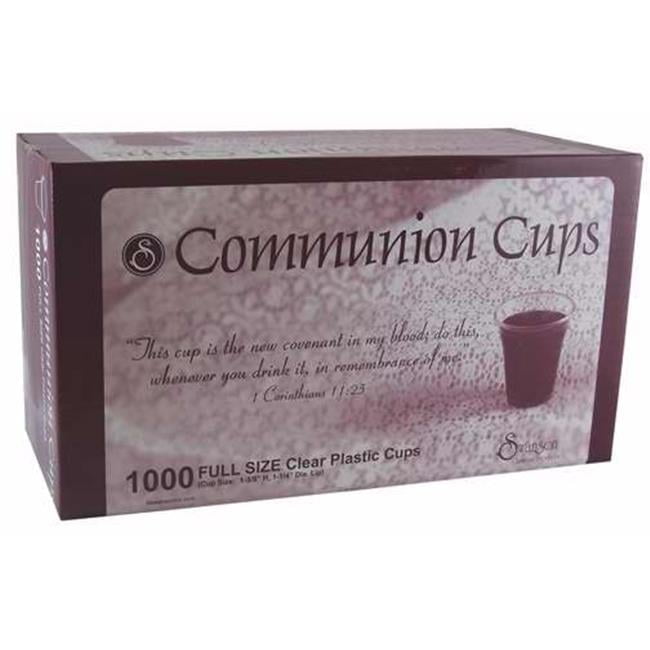 SWANSON CHRISTIAN PRODUCTS Swanson Communion Disposable Plastic Cups, Clear, 1000 Count