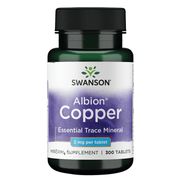 Swanson Copper Antioxidant Immune System Red Blood Cell Support Mineral Supplement (copper chelate) 2 mg 300 Tabs