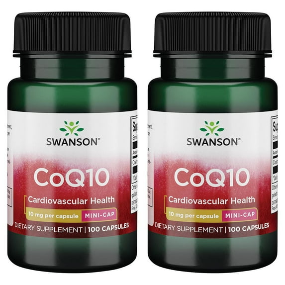 Swanson Coq10 - Mini Cap 10 mg 100 Caps 2 Pack
