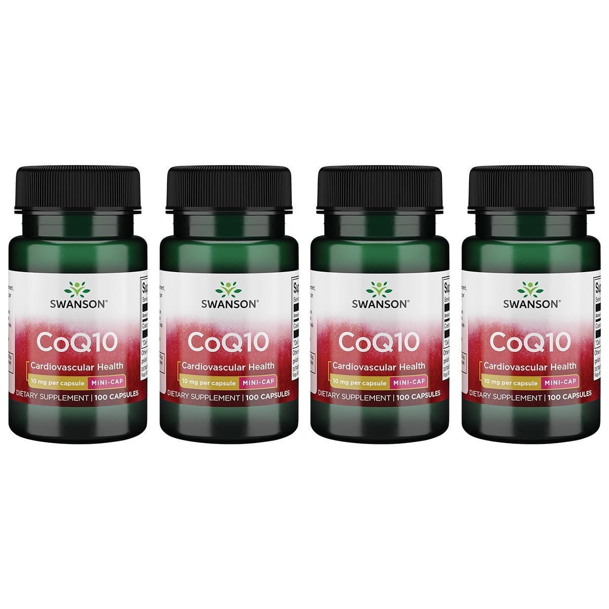 Swanson Coq10 - Mini Cap 10 mg 100 Caps 4 Pack