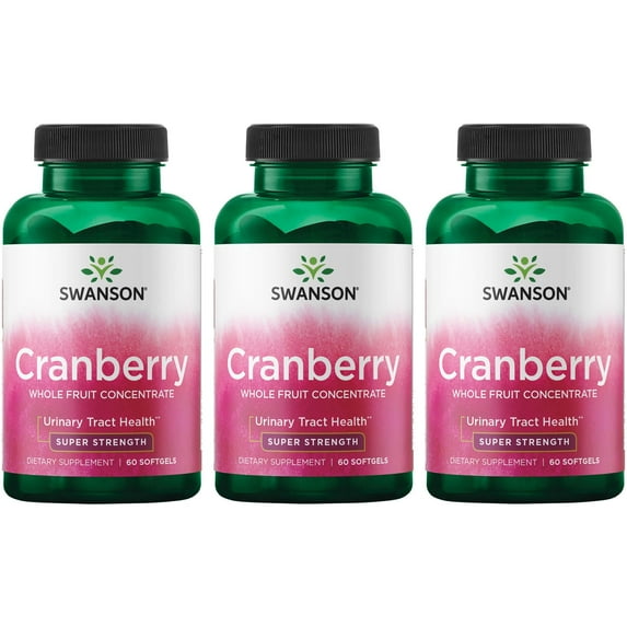Swanson Cranberry Whole Fruit Concentrate - Super Strength 3 Pack