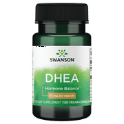 Swanson DHEA (dehydroepiandrosterone) Capsules, 10 mg, 120 Count