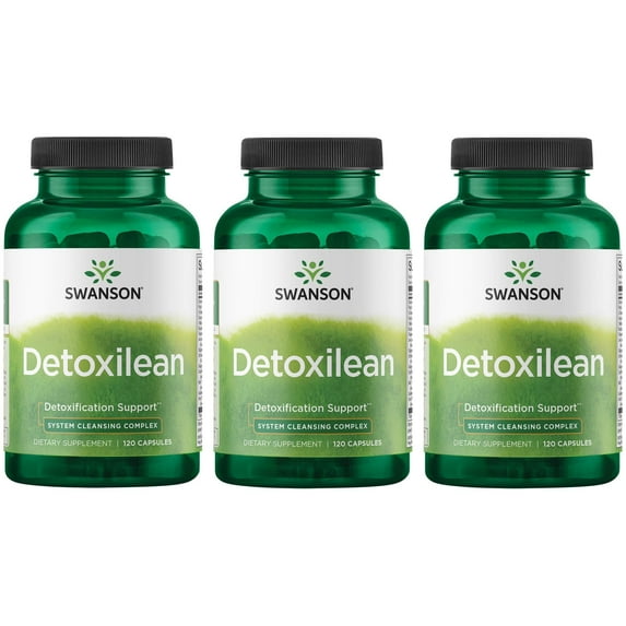 Swanson Detoxilean - System Cleansing Complex 120 Caps 3 Pack