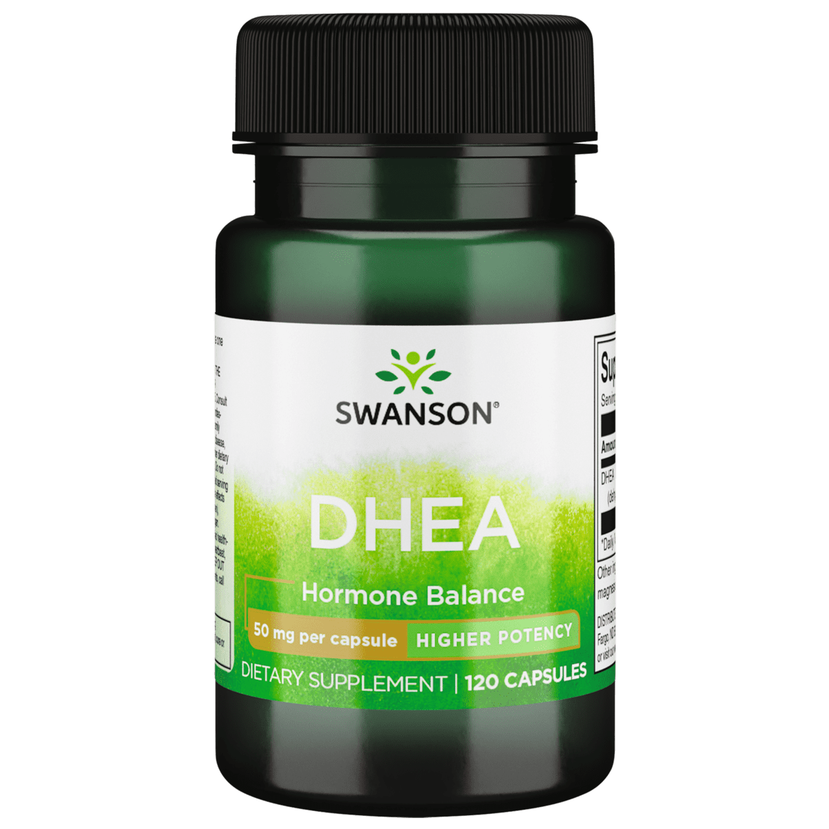 Swanson Dhea (Dehydroepiandrosterone) Capsules, 50 mg, 120 Count