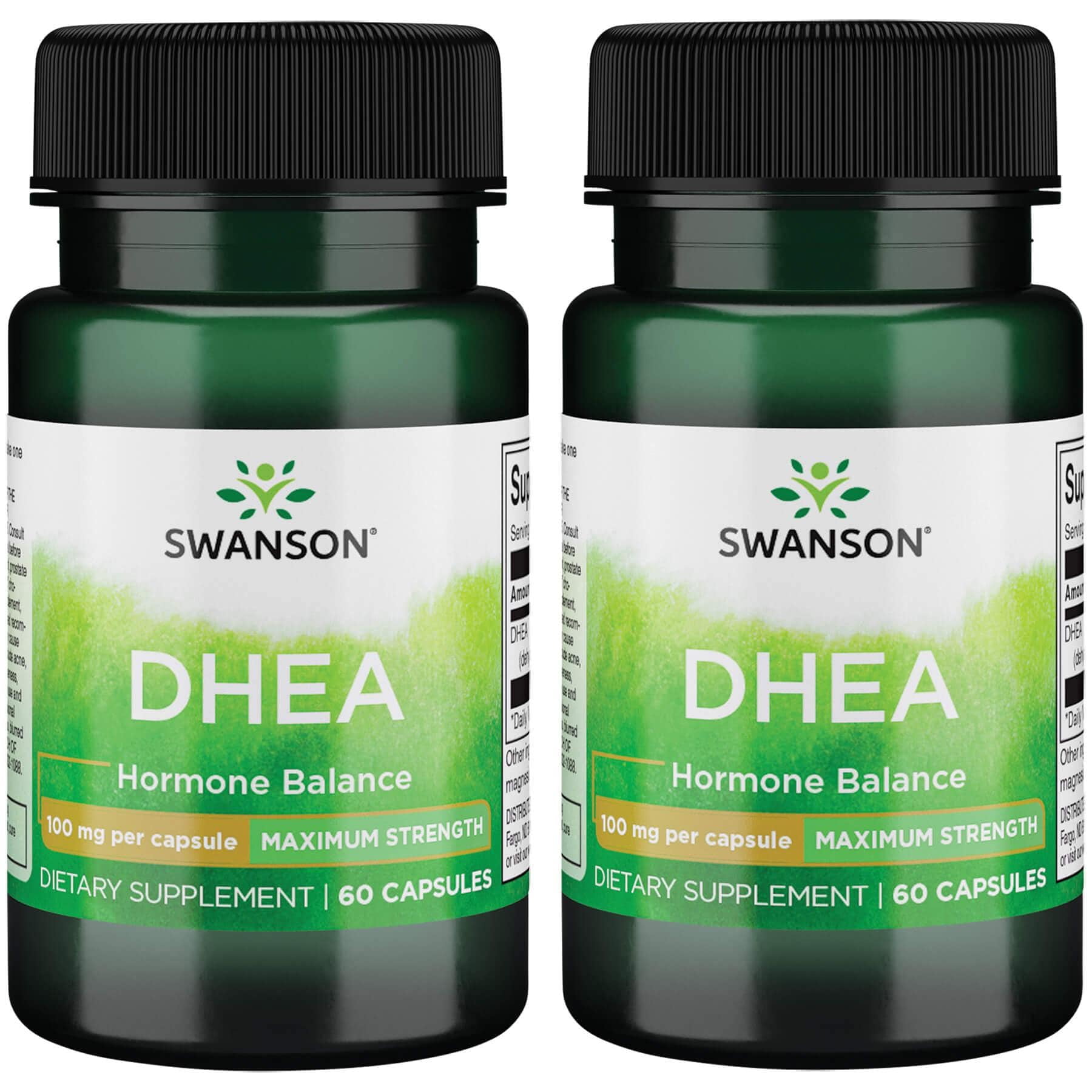 Swanson Dhea Maximum Strength 100 mg 60 Caps 2 Pack