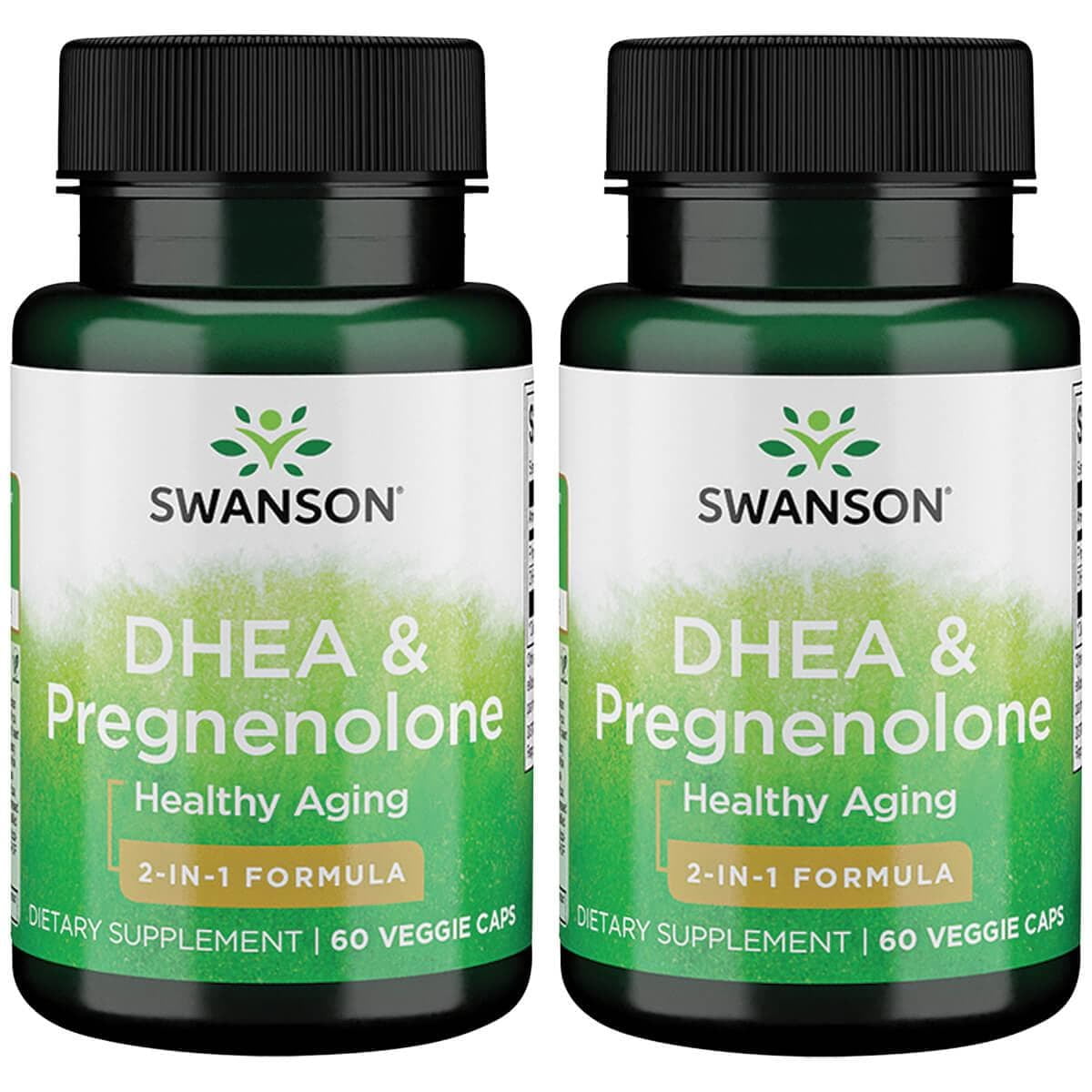 Swanson Dhea and Pregnenolone 60 Veg Caps 2 Pack
