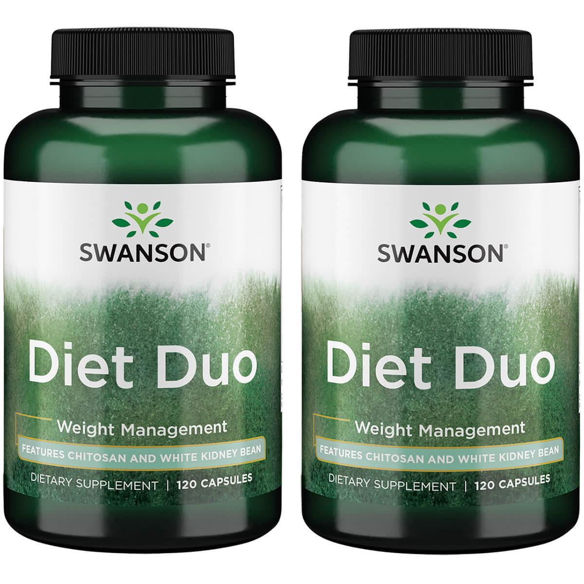 Swanson Diet Duo - Chitosan &amp; White Kidney Bean Extract Supplement Capsules, 120 Count, 2 Pack ...