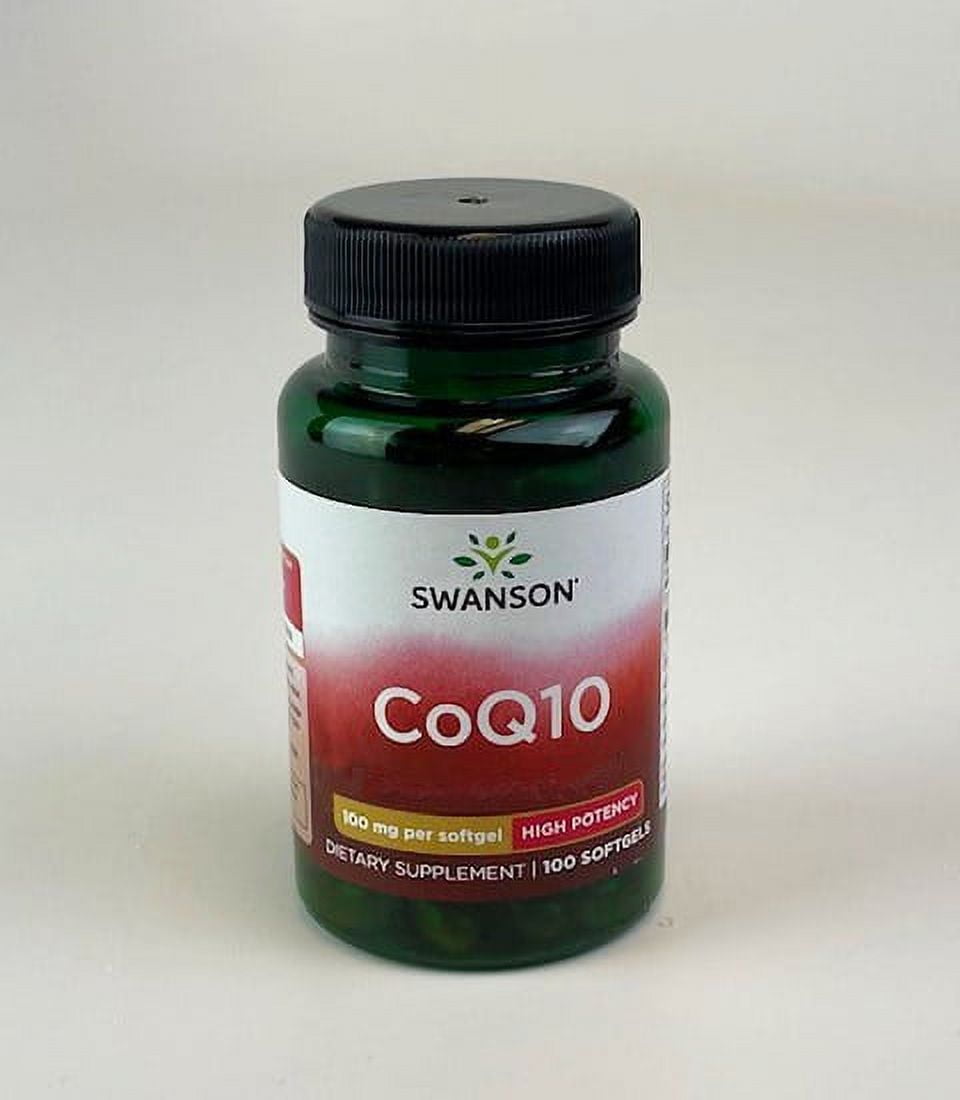 Swanson Dietary Supplements Coq10 - High Potency 100 mg Softgel 100ct