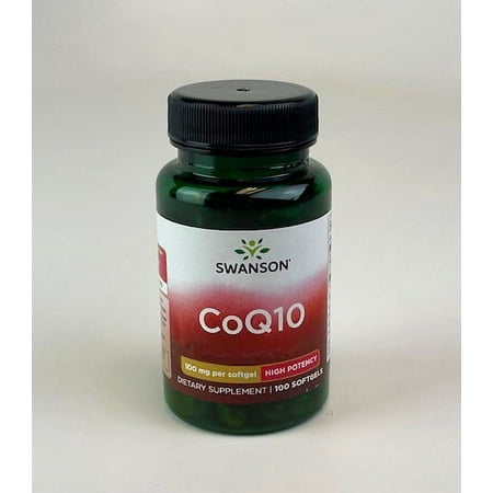 Swanson Dietary Supplements Coq10 - High Potency 100 mg Softgel 100ct