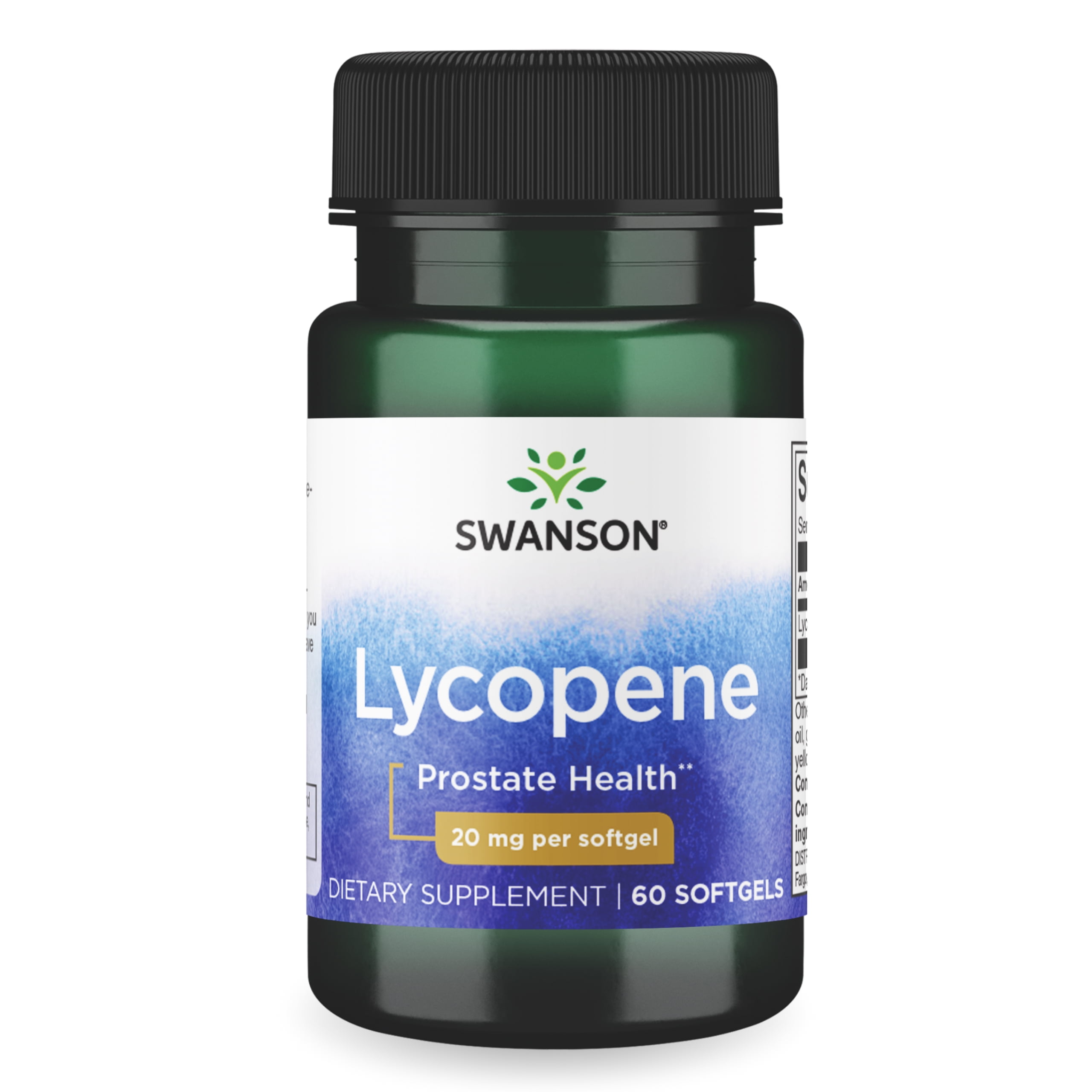 Swanson Lycopene - Natural Supplement Promoting Prostate Health, Heart Health, & Supports Blood Pressure Within the Normal Range - Mens Health Supplement - (60 Softgels)