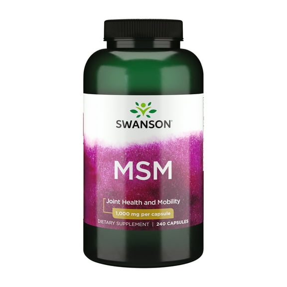 Swanson Dietary Supplements MSM 1,000 mg Capsule 240ct