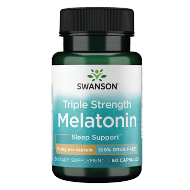 Swanson Triple Strength Melatonin 10 Mg – 60 Capsules, Sleep Support, Antioxidant, Anti-Aging, NEW
