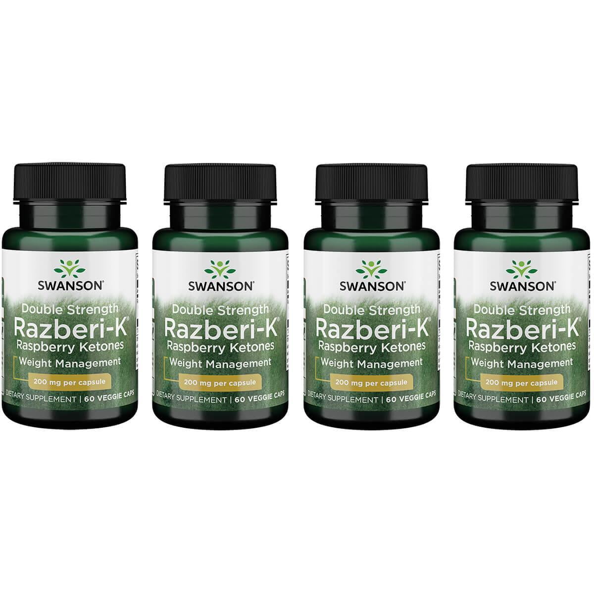 Swanson Double Strength Razberi-K Raspberry Ketones 200 mg 60 Vegan ...