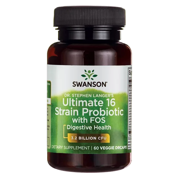 Swanson Dr. Stephen Langer's Ultimate 16 Strain Probiotic with Prebiotic Fos ...