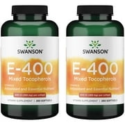 Swanson E-400 Mixed Tocopherols 400 Iu 268 mg 250 Sgels 2 Pack
