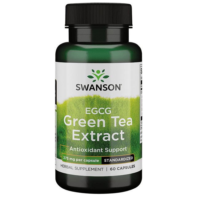 Swanson Egcg Super-Strength Green Tea 275 mg 60 Capsules