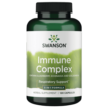 Swanson Elderberry Echinacea Goldenseal Complex 120 Capsules
