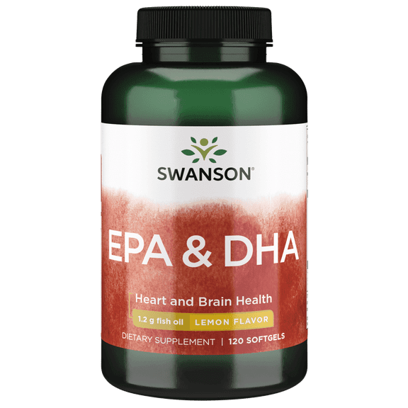 Swanson Epa and Dha - Lemon Flavor 120 Softgels