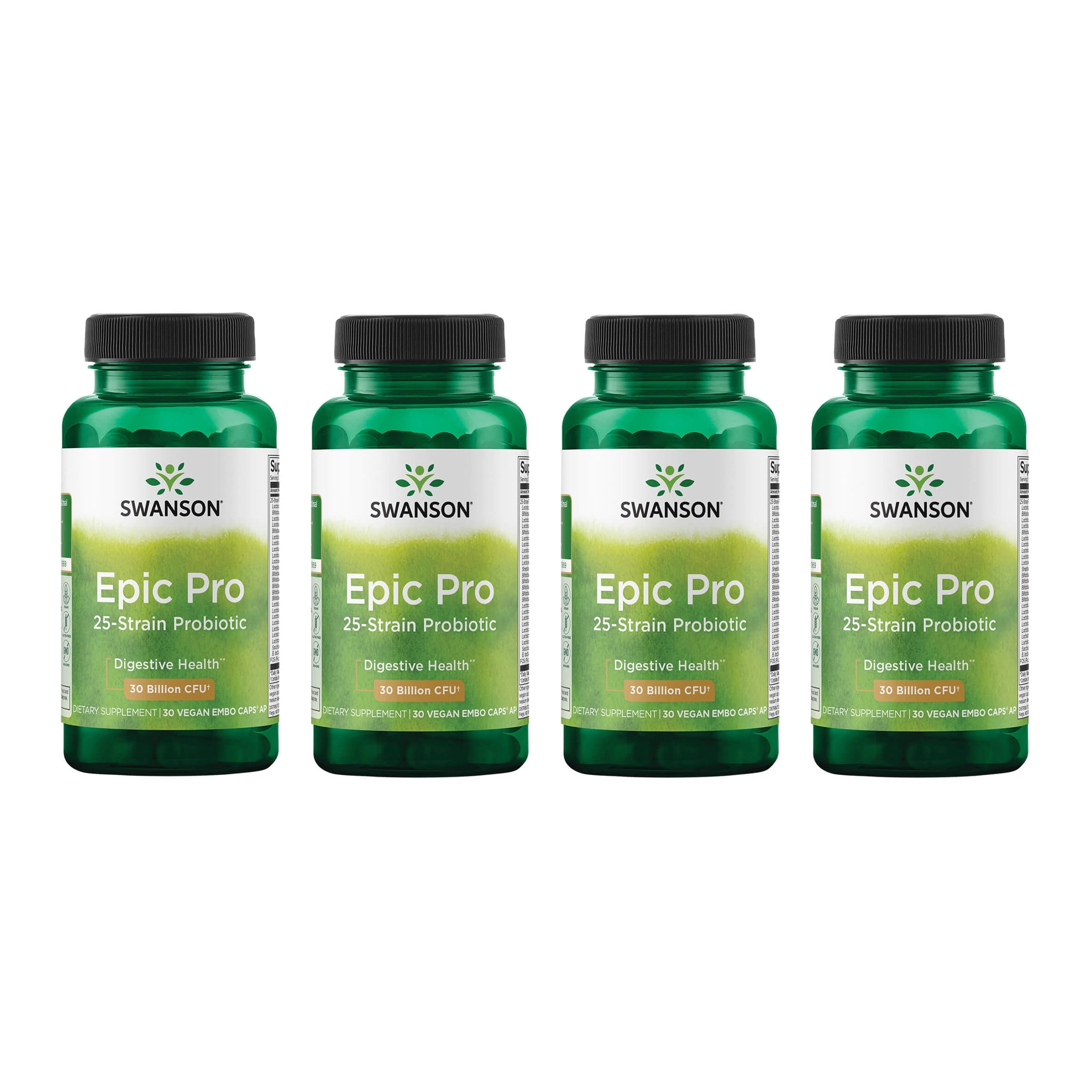 Swanson Epic-Pro 25-Strain Probiotic 30 Billion CFU Digestive Health ...