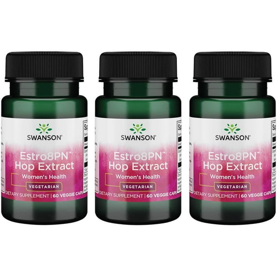 Swanson Estro8Pn Hop Extract 10 mg 60 Veg Caps 3 Pack