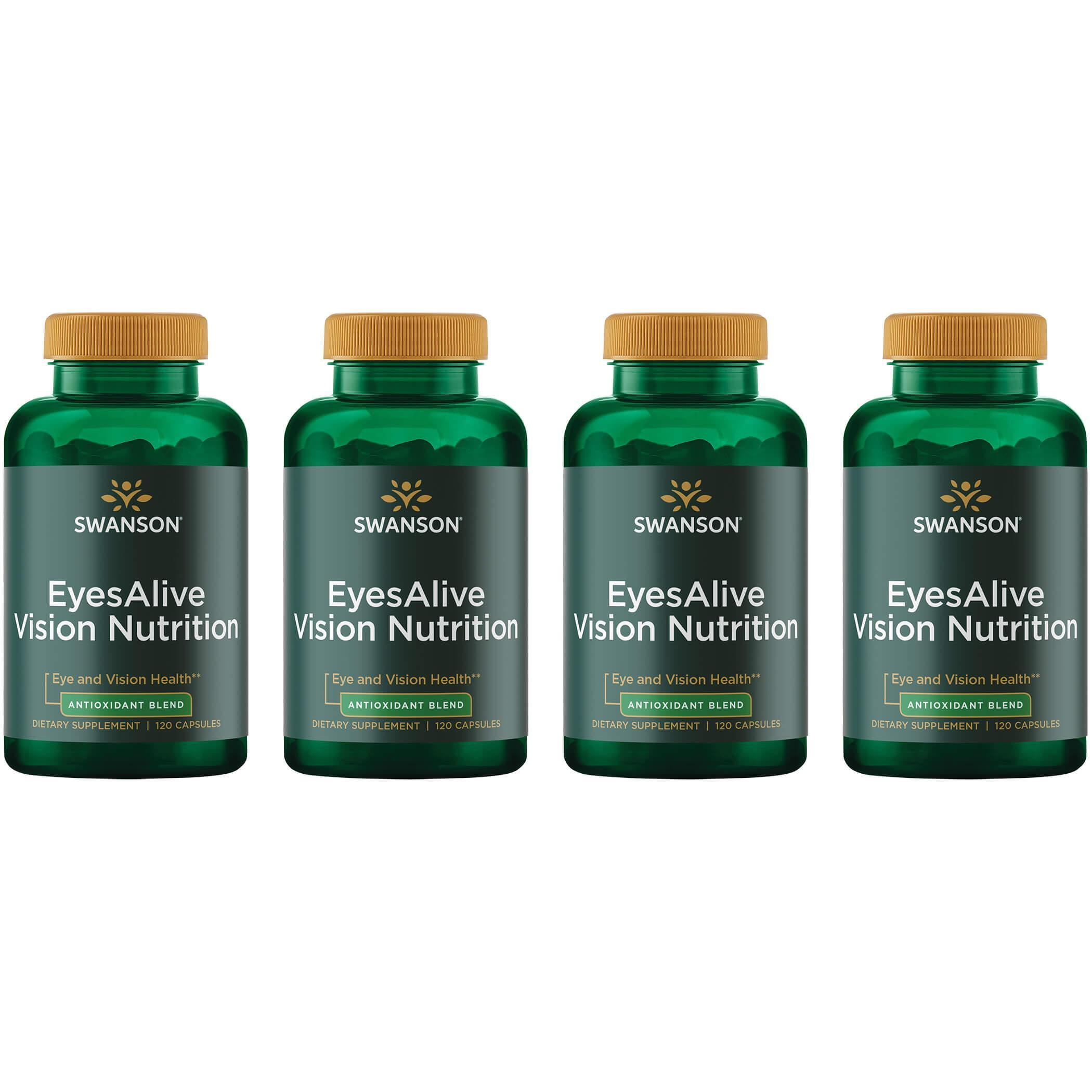 Swanson Eyesalive Vision Nutrition 120 Caps 4 Pack - Walmart.com