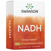 Swanson Fast-acting Nadh High Bioavailability 10 mg 30 Lozenges