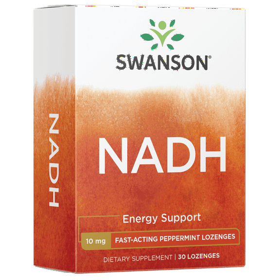 Swanson Fast-acting Nadh High Bioavailability 10 mg 30 Lozenges