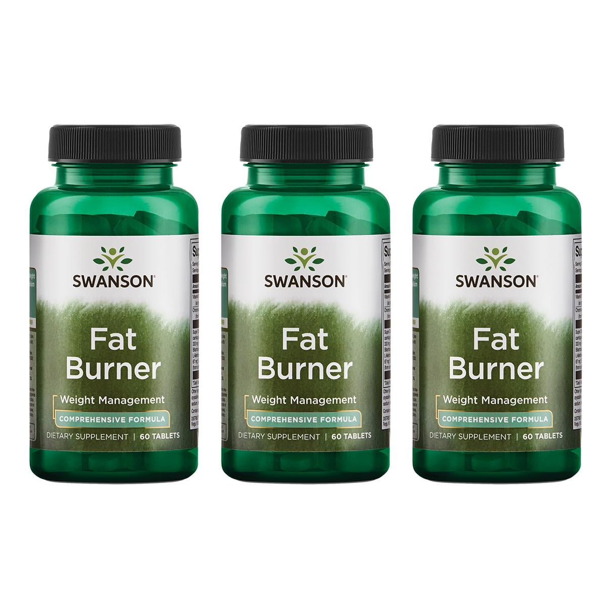 Swanson Fat Burner Comprehensive Formula 60 Tabs 3 Pack