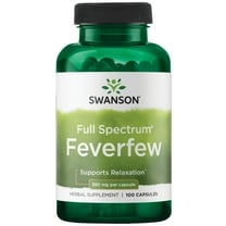 Swanson Feverfew 380 Milligrams 100 Capsules