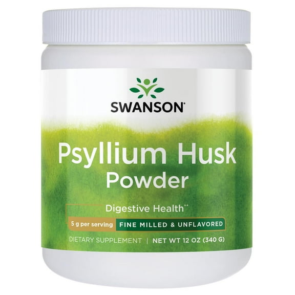 Swanson Fine Milled Psyllium Husk, 12 oz