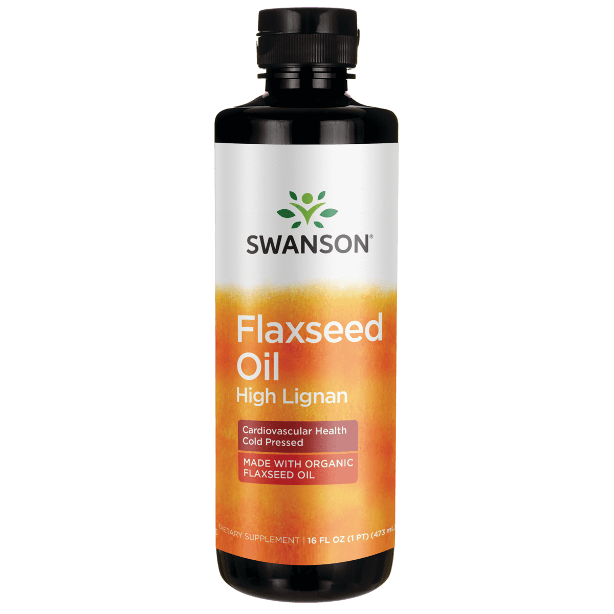 Swanson Flaxseed Oil High Lignan Cold Pressed 16 fl oz Liq