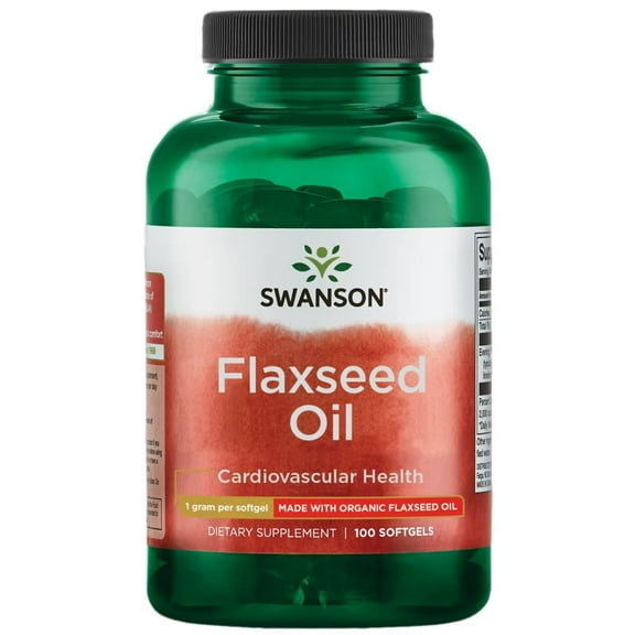 Swanson Flaxseed Oil (Omegatru) 1,000 mg 100 Softgels