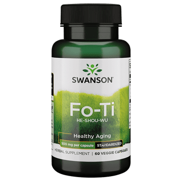 Swanson Fo-ti Extract 500 mg 60 Veggie Capsules