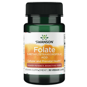 Swanson Folate 5-Methyltetrahydrofolic Acid-Higher Potency, Bioactive Form