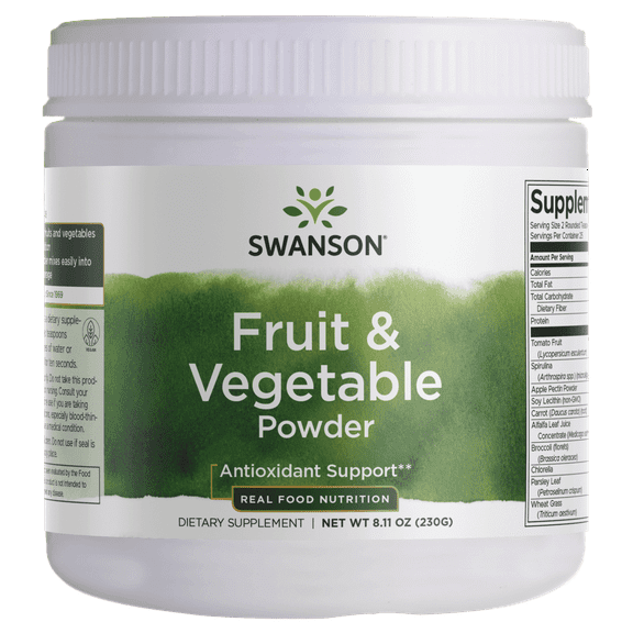 Swanson Fruit and Vegetable Powder 8.11 oz Powder