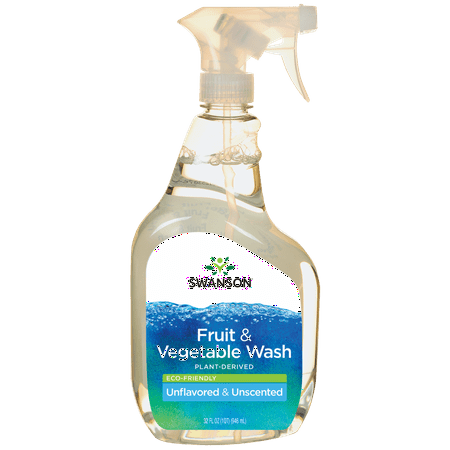 Swanson Fruit and Vegetable Wash or Produce Cleaner Spray - Eco-Friendly - Unflavored and Unscented -