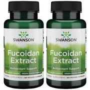 Swanson Fucoidan Extract 500 mg 60 Vegan Caps 2 Pack