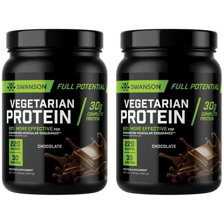 Swanson Full Potential Vegetarian Protein - Chocolate 2 Pack
