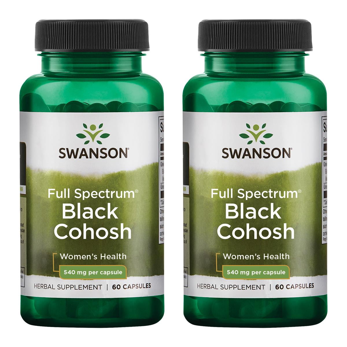 Swanson Full Spectrum Black Cohosh 540 mg 60 Caps 3 Pack
