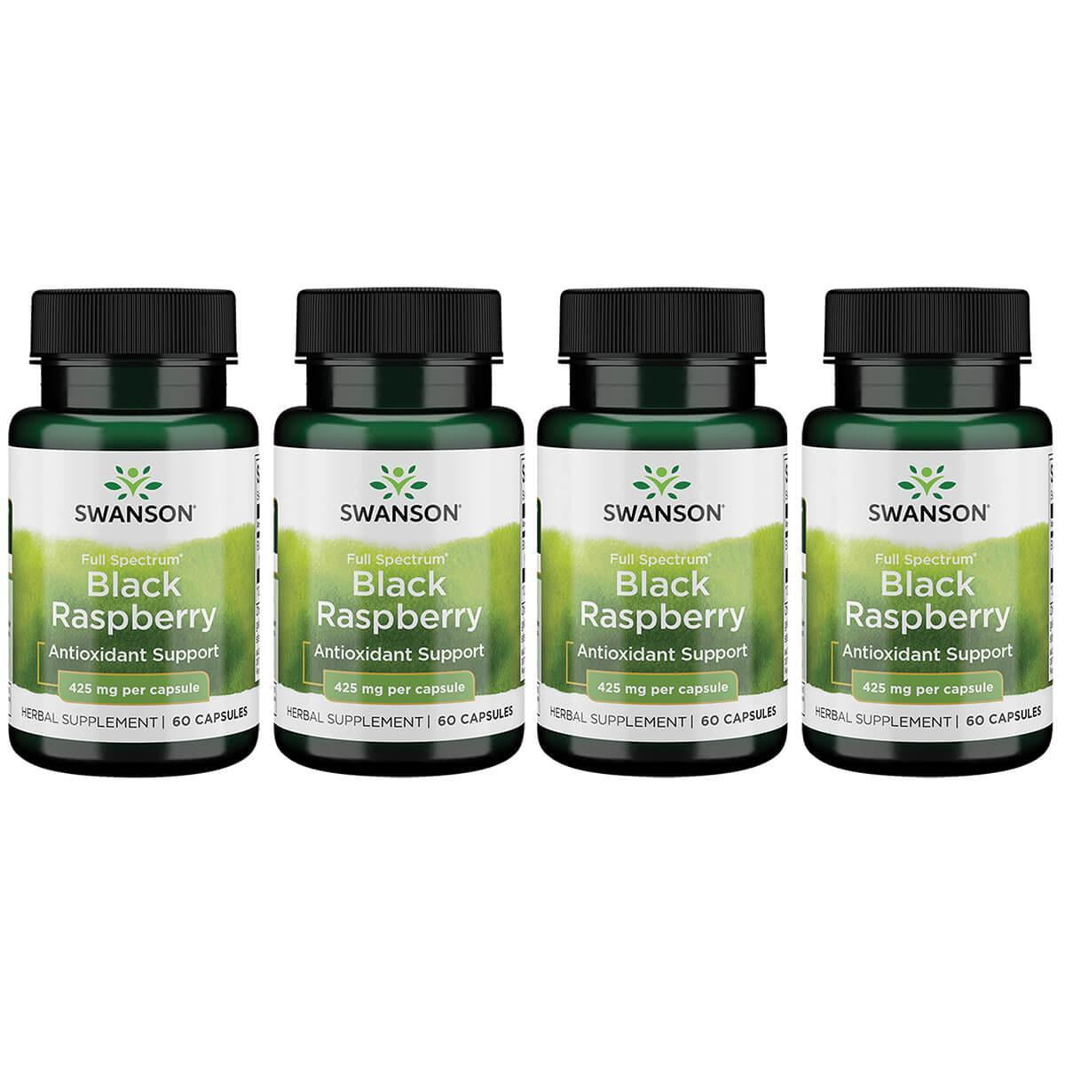 Full Spectrum Raspberry Swanson Full Spectrum Black Raspberry 425 mg 60 Caps 4 Pack - Walmart.com