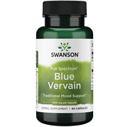 Swanson Full Spectrum Blue Vervain 400 mg 60 Capsules