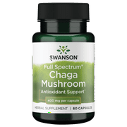 Swanson Full Spectrum Chaga Mushroom 400 mg 60 Capsules