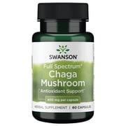 Swanson Full Spectrum Chaga Mushroom 400 mg 60 Capsules